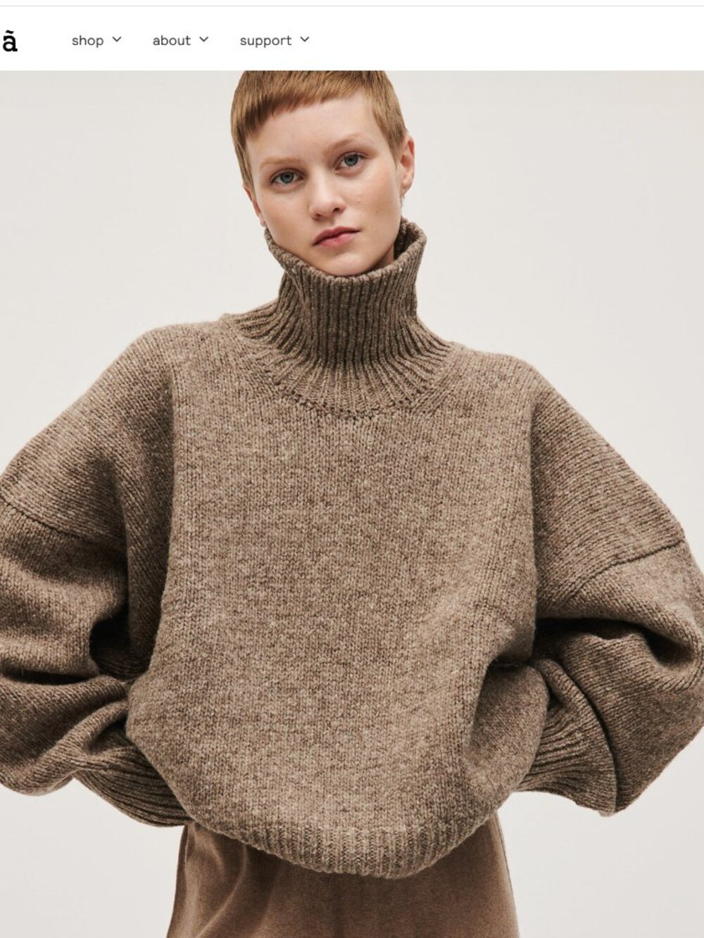 babaa jumper no17 dark mist